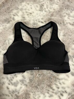 VSX Black and Gray Racerback Molded Sports Bra